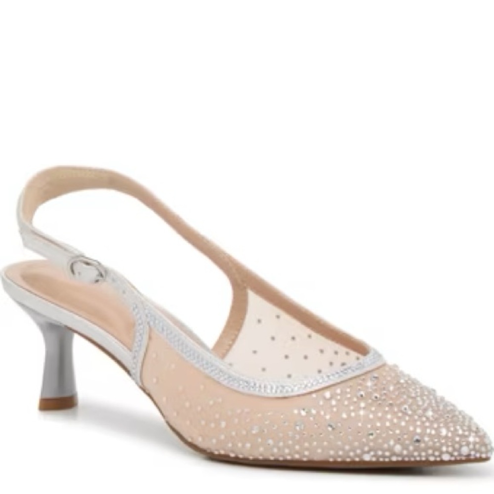 Kelly & Katie Jamet Silver Metallic Pump